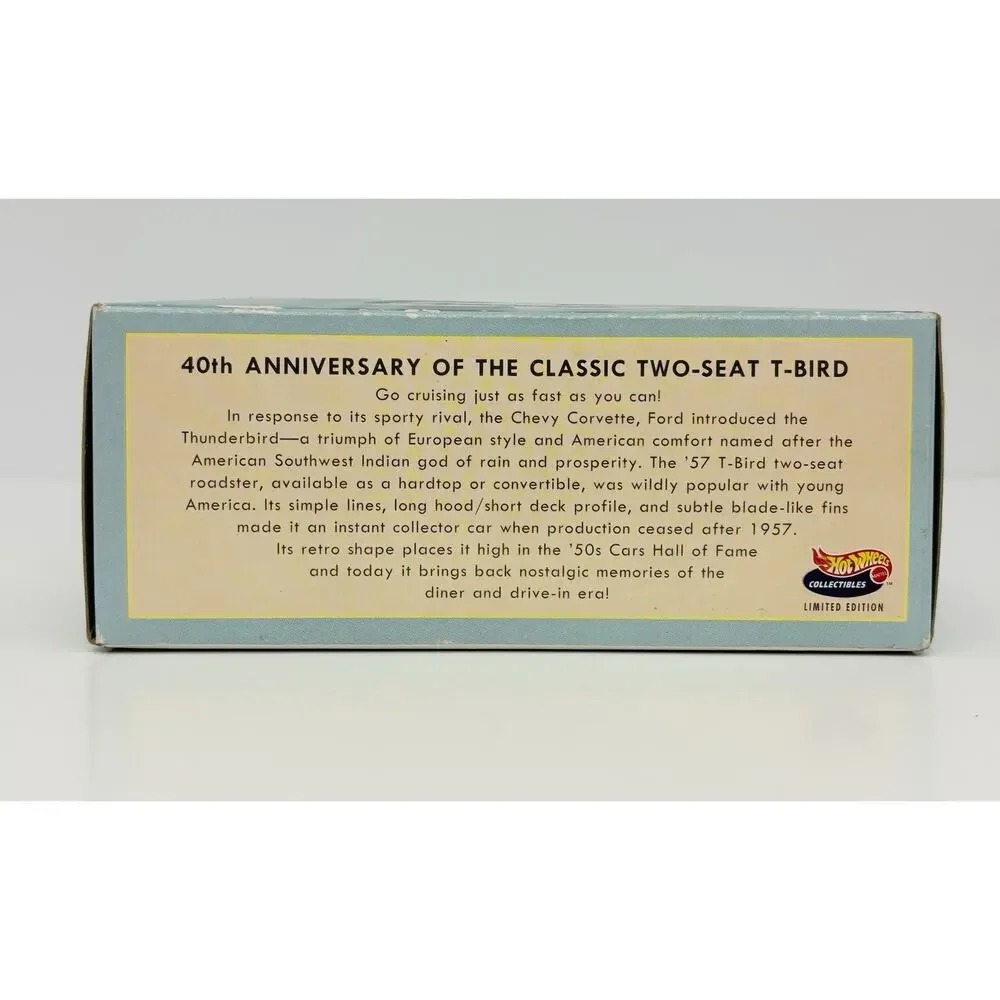 Hot Wheels 40th Anniversary 1957-1997 Ford Thunderbird 2-Seat Set 16989 NIB